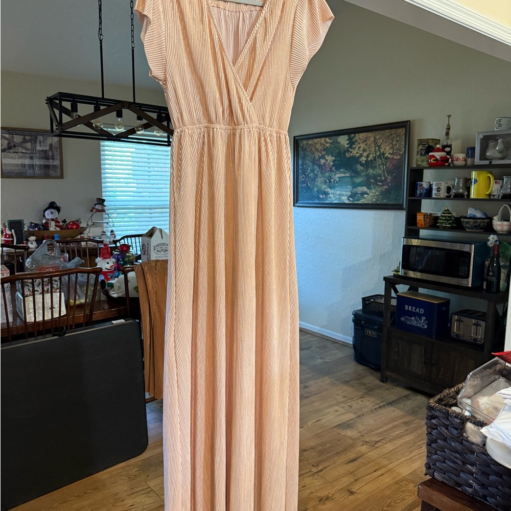 Elegant Rose Maxi Dress